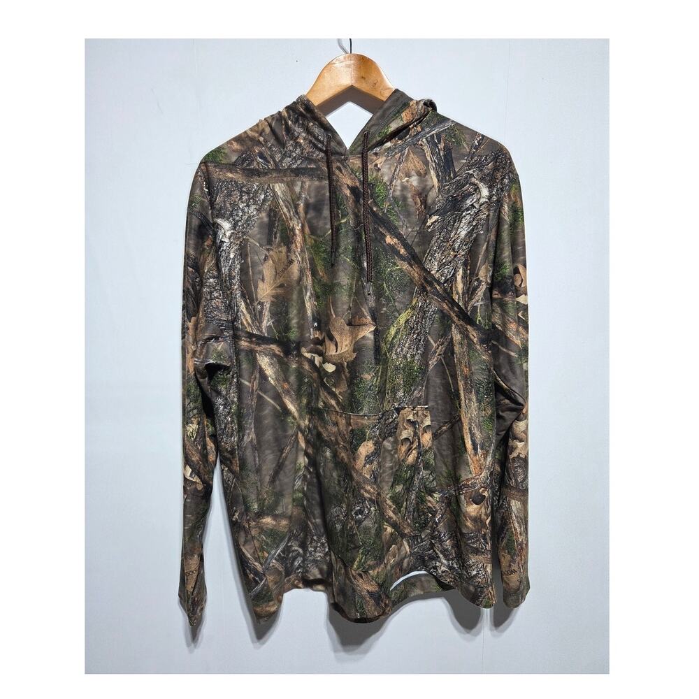 Gamehide Coulee Realtree Max 1 Lightweight Camo Hoodie Men's XL